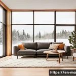 유리섬유 단열재 성능 - **Prompt 1: The Cozy, Energy-Efficient Home**
    "A bright, inviting modern living room seen from a...