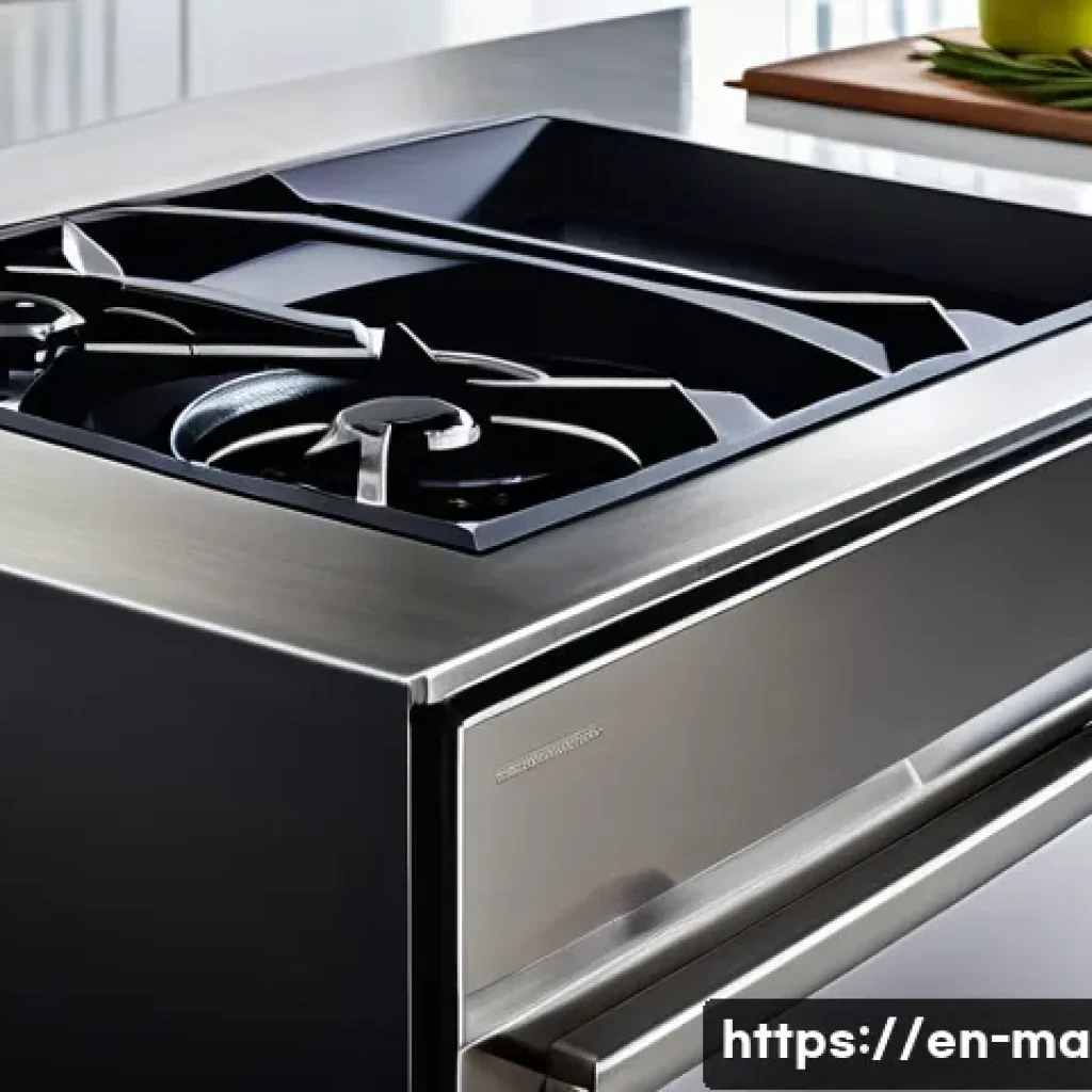 스테인리스강과 알루미늄 차이 - A highly detailed close-up of stainless steel and aluminum materials side by side, showcasing the co...